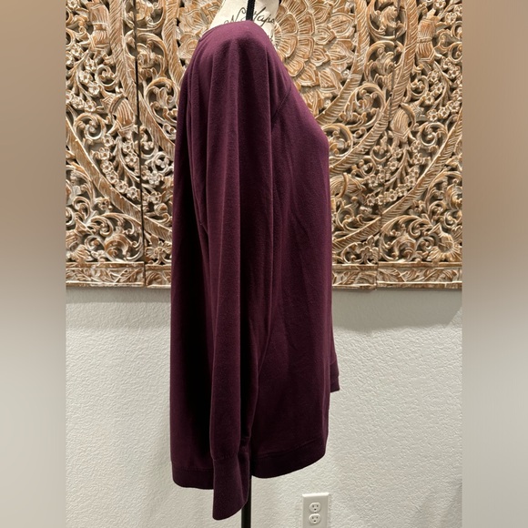 Danskin Burgundy Pullover, Super Soft Lightweight Sweatshirt- size XL - Picture 3 of 9